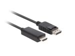 Lanberg CA-DPHD-11CC-0030-BK Kabeladapter DisplayPort HDMI Schwarz
