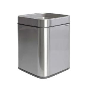 MAUL 9501594 Abfallbehälter Rechteckig Edelstahl Schwarz, Silber