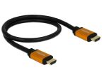 DeLOCK 85726 HDMI-Kabel 0,5 m HDMI Typ A (Standard) Schwarz, Gold