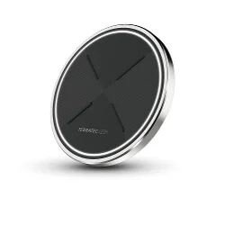 Terratec ChargeAIR dot! Smartphone Schwarz, Silber Gleichstrom Kabelloses Aufladen Schnellladung Drinnen