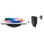Terratec ChargeAIR dot! Smartphone Schwarz, Silber Gleichstrom Kabelloses Aufladen Schnellladung Drinnen