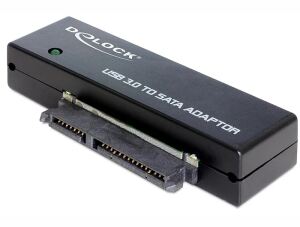 DeLOCK 62486 Kabeladapter USB3.0 SATA III Schwarz