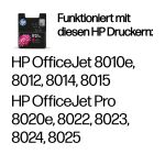 HP 912XL Magenta Original Druckerpatrone mit hoher Reichweite