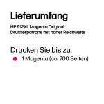 HP 912XL Magenta Original Druckerpatrone mit hoher Reichweite