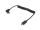 Equip USB 2.0 C auf C 90° abgewinkeltes Spiralkabel, Stecker/Stecker, 1 m
