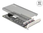 DELOCK PCI Express x16 Karte > 4x intern NVMe M.2 Key M