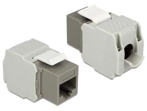 Keystone Delock RJ45 Cat6 Buchse (8P/8C) grau ungeschirmt