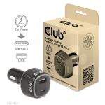 CLUB3D CAC-1922 Ladegerät für Mobilgeräte Laptop Schwarz Zigarettenanzünder Auto