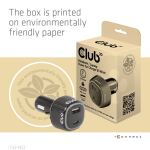 CLUB3D CAC-1922 Ladegerät für Mobilgeräte Laptop Schwarz Zigarettenanzünder Auto