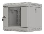 Lanberg WF11-3304-10S Rack 4U Wandmontiertes Regal Grau