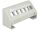 DELOCK Keystone Halterung 6 Keystone Ports Multimedia grau