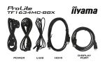 iiyama ProLite TF1634MC-B8X Computerbildschirm 39,6 cm (15.6") 1920 x 1080 Pixel Full HD LED Touchscreen Multi-Nutzer Schwarz