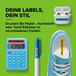 DYMO LetraTag 200B-Beschriftungsgerät mit Bluetooth | kompakter Etikettendrucker | verbindet sich über Wireless Bluetooth-Technologie mit iOS und Android | inklusive 1 x Papierschriftband in Weiß