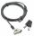 DICOTA D31540 Kabelschloss Schwarz 2 m