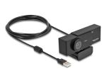 DELOCK USB UHD Webcam mit Mikrofon 4K 30Hz 110° Blickwinkel