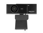 DELOCK USB UHD Webcam mit Mikrofon 4K 30Hz 110° Blickwinkel