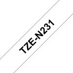 Brother TZE-N231 Etiketten erstellendes Band Schwarz auf...