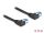 DELOCK RJ45 NWK Cat.6A S/FTP links gewinkelt 0,5 m schwarz