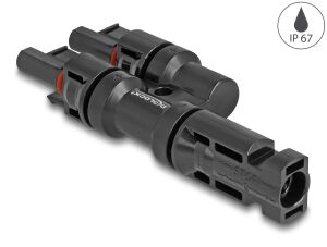 DELOCK DL4 Solar Konnektor 1 x Stecker zu 2 x Buchse
