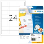 HERMA Korrektur-/Abdecketiketten A4 64.6x33.8 mm weiß Papier matt blickdicht 600 St.