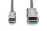 Digitus USB-C - HDMI AOC Adapterkabel, UHD 4K / 60 Hz, 20m