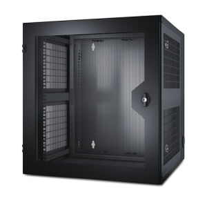 APC NetShelter WX 13 HE vertikale Montageschiene mit Gewindebohrung, belüftete Fronttür, schwarz