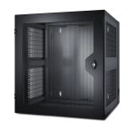 APC NetShelter WX 13 HE vertikale Montageschiene mit Gewindebohrung, belüftete Fronttür, schwarz