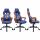 Subsonic SA5642-D1 Videospiel-Stuhl PC-Gamingstuhl Gepolsterter, ausgestopfter Sitz Blau, Mehrfarbig