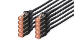 Digitus CAT 6 S/FTP Patchkabel, 10 Stück