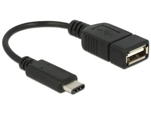 DeLOCK 65579 USB Kabel USB 2.0 0,15 m USB C USB A 0,48 Gbit/s Schwarz