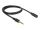 DELOCK Verlängerung Klinke 3.5mm 4Pin St > Bu 1.0m schwarz