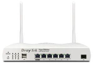 DrayTek Vigor 2866Vac WLAN-Router Gigabit Ethernet Dual-Band (2,4 GHz/5 GHz) Weiß