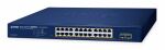 PLANET 24-Port 10/100/1000T 802.3at PoE + 2-Port 1000X...