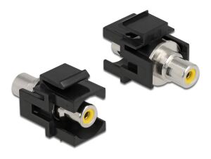 Delock Keystone Modul Cinch Buchse > Cinch Buchse gelb/schw.