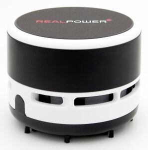 RealPower Mini Hoover-1 Handstaubsauger Schwarz, Weiß Beutellos