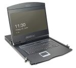 DIGITUS Konsole 19" TFT o.Tastatur o. KVM-Modul schw.