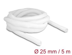 DELOCK Geflechtschlauch selbstschließend 5 m x 25mm weiß