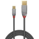 Lindy 36630 USB Kabel USB 2.0 0,5 m USB A Mini-USB B 0,48 Gbit/s Grau