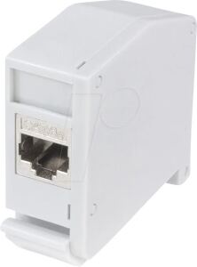 LogiLink MP0056 - Hutschienenadapter mit Cat.6a Kupplung