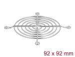 DELOCK Lüftergitter 92 x 92 mm silber