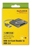 DELOCK USB 3.0 Card Reader für XQD 2.0 Speicherkarten