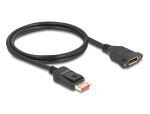 DELOCK DisplayPort Verlängerungskabel zum Einbau 8K 60 Hz 1m