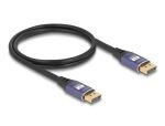 DELOCK DisplayPort Kabel 8K 60Hz 1m flieder Metall