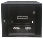Intellinet 19" Wandverteiler mit Schwenkrahmen, 6 HE, 327 (H) x 540 (B) x 450 (T) mm, Flatpack, schwarz