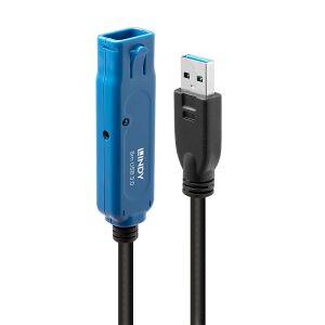 Lindy 43158 USB Kabel USB 3.2 Gen 1 (3.1 Gen 1) 8 m USB A 5 Gbit/s Schwarz
