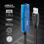 Lindy 43158 USB Kabel USB 3.2 Gen 1 (3.1 Gen 1) 8 m USB A 5 Gbit/s Schwarz