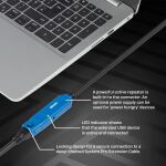 Lindy 43158 USB Kabel USB 3.2 Gen 1 (3.1 Gen 1) 8 m USB A 5 Gbit/s Schwarz