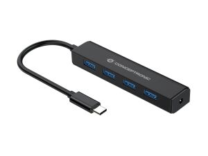Conceptronic 4-Port-USB 3.0-Hub, USB-C-Anschluss