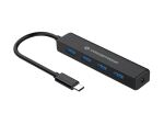 Conceptronic 4-Port-USB 3.0-Hub, USB-C-Anschluss
