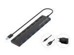 Conceptronic HUBBIES19BP 7-Port-USB 3.0-Hub mit Netzteil,...
